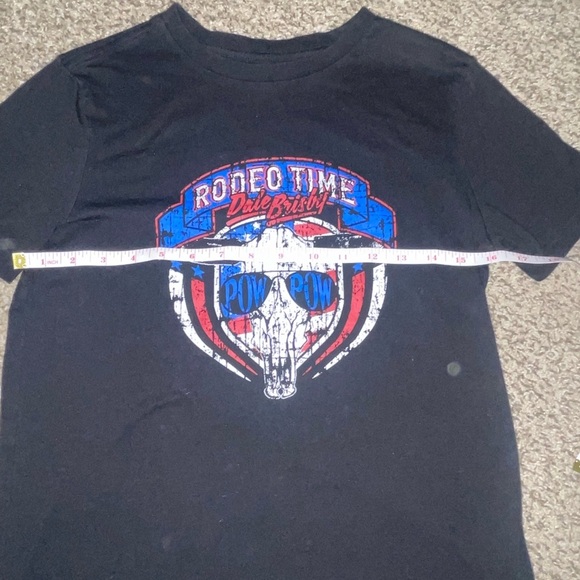 Rodeo Time Black Graphic Women's Crop Top - Picture 3 of 4